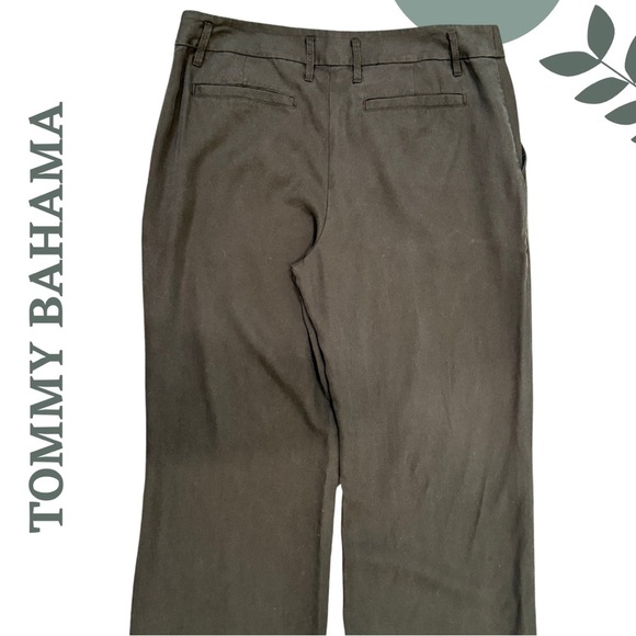 Tommy Bahama Black Tencel Wide-Leg Pants | Relaxed Fit | Size 10 - Picture 4 of 6